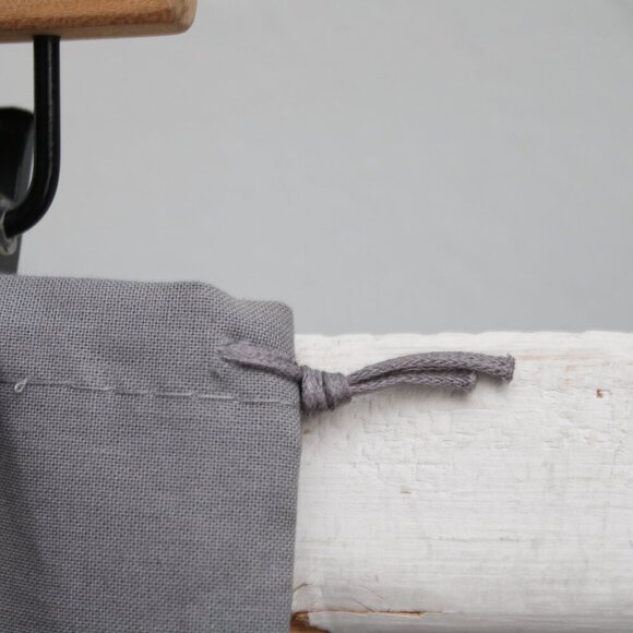 Miu Miu Gray Logo Canvas Cotton Drawstring Dust Bag 21" x 15.75" - Picture 4 of 4